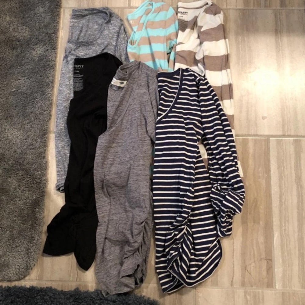 Lot Of Long Sleeve Maternity Tops